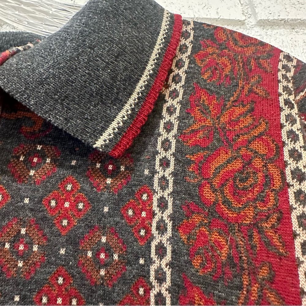 Orbit Sport Vintage Collared Grandpa Sweater size XS/small - Picture 6 of 10